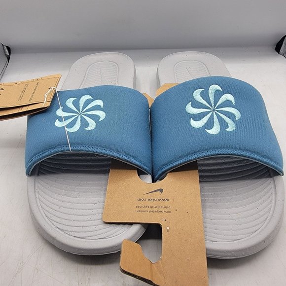 Nike Victori One Next Nature Mens 14 Blue Sandals Slides Casual DM8598-400 - Picture 2 of 12